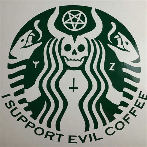 starbucks logo evil